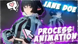 💗Jane Doe - Animation Process - Zenless Zone Zero  "@yuphi_kid"💗.
