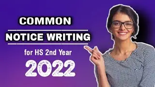 Notice Writing on inviting write-ups for school magazine | Notice Writing for HS 2nd year class 12