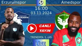 AMEDSPOR- ERZURUMSPOR PTT 1.LİG CANLI YAYIN ABONE OL subscribe #live #football 💚❤️