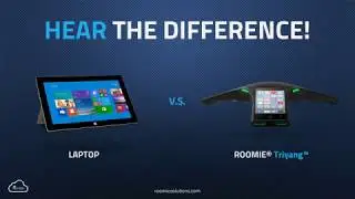 HEAR the difference ! Laptop vs ROOMIE Triyang in Meeting Room