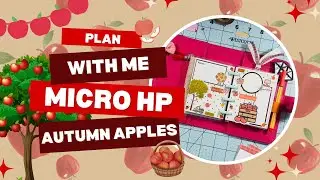 Micro Happy Planner | Plan With Me | Planner Spread | Autumn Apples | DIY Stationery