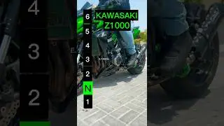 Maximum speed for each gear on a Kawasaki Z1000