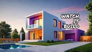 Blender Timelapse: Creating a Modern 3D House in Minutes
