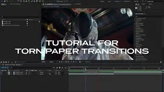 Tutorial for Adobe After Effects | Torn Paper Transitions