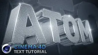 How to MAKE 3D CHROME TEXT in Cinema 4D!