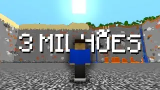 Fiz 300 players quebrarem 3 MILHÕES de blocos no MINECRAFT!!!