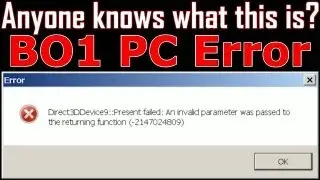 Black Ops 1 Zombies: PC Script Error - Anyone knows how to solve this???