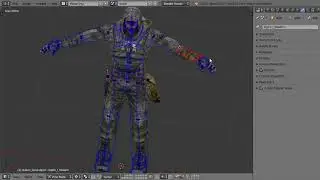 Blender X-Ray Плагин. Редактирование формы костей