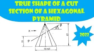 HOW TO CONSTRUCT THE TRUE SHAPE OF A HEXAGON.