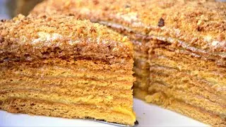 Russian Honey Cake Recipe (Cake Medovik) ☆ Maryana Recipe (+Eng. Sub.)