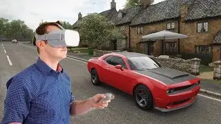 Forza Horizon 4 PC VR 180 Driving on Dodge Charger with Oculus Quest VR Mod 2019