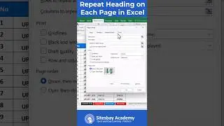 Repeat Heading on Each Page in Excel