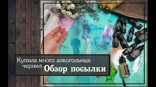 Купила много алкогольных чернил\Обзор посылки\скрапбукинг