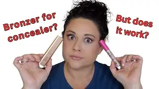 Bronzer VS concealer under eye trend!  #makeuphacks