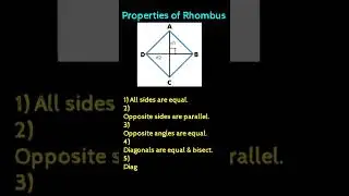 Properties of Rhombus