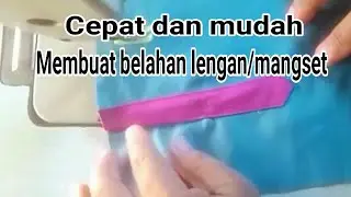 cara mudah membuat belahan lengan kemeja