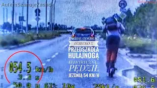 JECHAŁ ODEBRAĆ DZIECKO Z PRZEDSZKOLA HULAJNOGĄ ELEKTRYCZNĄ… PĘDZIŁ JEZDNIĄ 54 KM/H