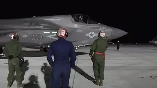 Marines Conduct Night Time Aerial Ops At MHAFB