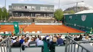 Fabio Fognini racket smash two points in a row