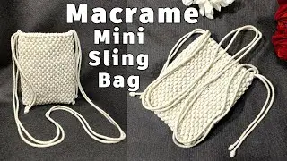 🧶Amazing 😇PATTERN! BUDGET Handmade Macrame Mini Cross-body Shoulder Bag | EASY & TRENDY