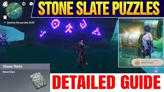 7 Stone Slates Location Tsurumi Island | Seven Letters Achievement | Hidden Chests【Genshin Impact】