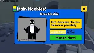 How To Get Orca Noobie In Find The Noobies Morphs Roblox | Orca Noobie Location