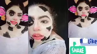 How to do cow makeup 🐄 /no face paint /cow creative makeup /cow makeup DIY /how I would look in cow