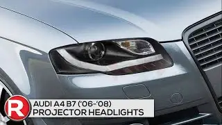 Demo: Spec-D Projector Headlights Audi A4 B7 (06-07-08) w/ R8 Style LED Strip