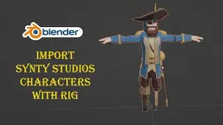 Import Synty Studios Model Into Blender With Armature Aligned Correctly Tutorial