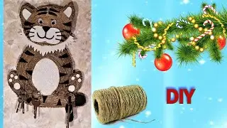 DIY a jute housekeeper for the Year of the Tiger. A Jute tiger.