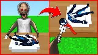 GRANNY IS CRAZY, EATING MY VENO! 😱 - Minecraft