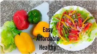 3 Easy Styles to make your Bell pepper SALAD!! * less than $1*