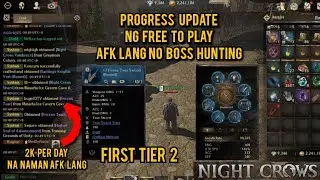 NIGHT CROWS Character progress ng F2P ano next item natin