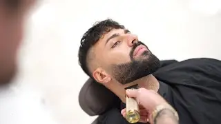 Men’s messy wetlook / beard line up. Modern look 2024
