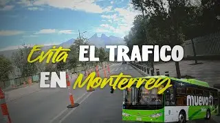 Viajando en bicicleta por calles y avenidas en Monterrey N.L.