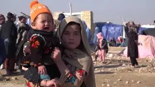 مزارشریف ده آواره بولیب کیلگن مهاجرلر - Mazorsharif da ovora bo'lib kilganlar