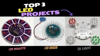 Top 3 LED Projects || DIY Electronics Projects Circuit || LED Chaser Light