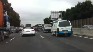 Time Lapse Video of Driving west from Five Dock on M4 Motorway
