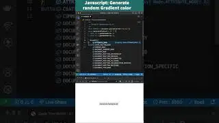 Javascript: Generate random gradient background color