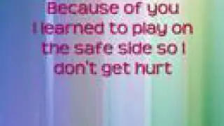 Kelly Clarkson - Because of you Lyrics