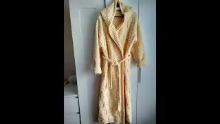 Robe from yarn Alize puffy fine part 2