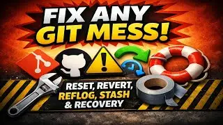 Fix Any Git Mess: Reset, Revert, Reflog, Stash & Recovery