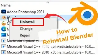 How to Reinstall Blender