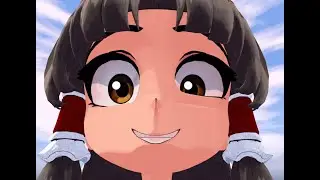Miko dance 【Touhou Blender animation】