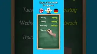 Learn German Days of the Week Easily! 😉📅  #languages #german #fluenday #learngerman