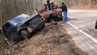 asleep at the wheel/recovering the Honda/Hartford towing Tennessee/Cocke county/Newport Tn/Element