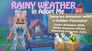 Throwing GOLDEN PLANTAINS in the Adopt Me Rainy Weather! 🌧