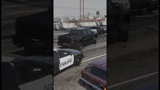 Wanted Blackout Ram TRX RUNS INTO THE POLICE!!! END BADLY!!!!!