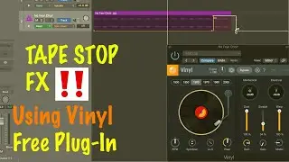 Automating SPIN DOWN FX in Logic PRO X |  Free Plug-in 'Viny'l & Logics Tape Stop