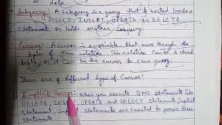 Part-35: Query, Sub Query, Cursor- Implicit Cursor, Explicit Cursor in brief